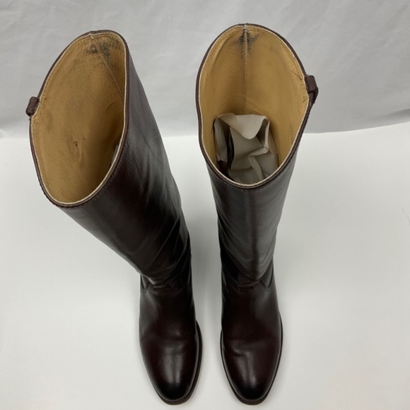 Frye Womens Lindsey Plate Tall Riding Boots Brown 6.5 - Picture 6 of 15
